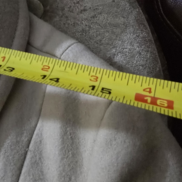 Kenneth Cole Beige Double-Breasted Pea Coat - Picture 7 of 7